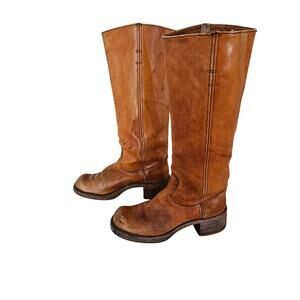 Frye Black Label Women's 8190 Campus Pull On Boots Sz 7 B AS IS FLAWS